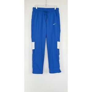 Nike‎ Dri-FIT Track Pants Blue White Swoosh Women's Large Athletic Basketball